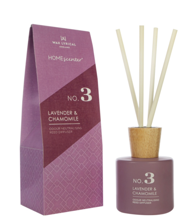REED DIFFUSER - NO. 3 LAVENDER & CHAMOMILE HOMESCENTER - 180 ML -  BY WAX LYRICAL