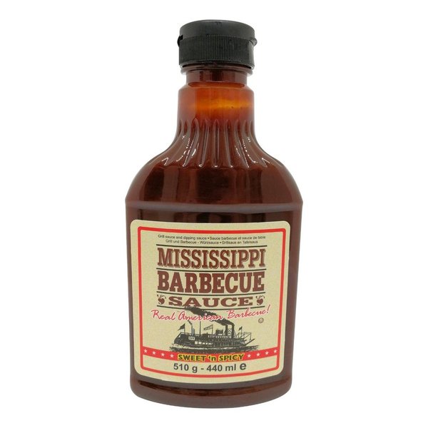 MISSISSIPPI BARBECUE SAUCE - SWEET´N SPICY -  440ML - MARINADE-GRILLSAUCE BY THE FREMONT COMPANY