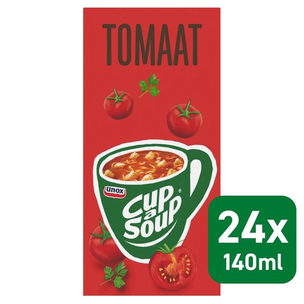 CUP A SOUP - TOMAAT - TOMATENSUPPE - 24 PACKUNGEN Á 165 ML - BY UNOX
