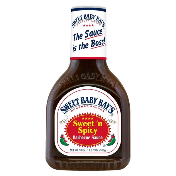 SWEET ´N SPICY -  BARBECUE SAUCE - BBQ- 510G  BY SWEET BABY RAY`S