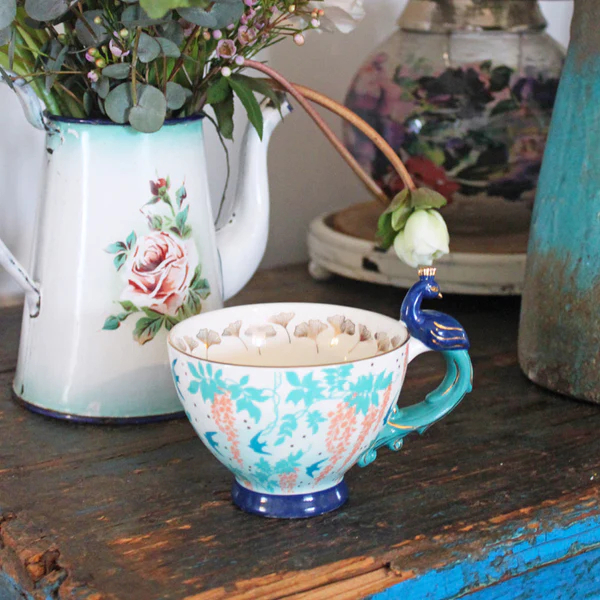 LUXE PEACOCK CUP - TEETASSE BY HOUSE OF DISASTER