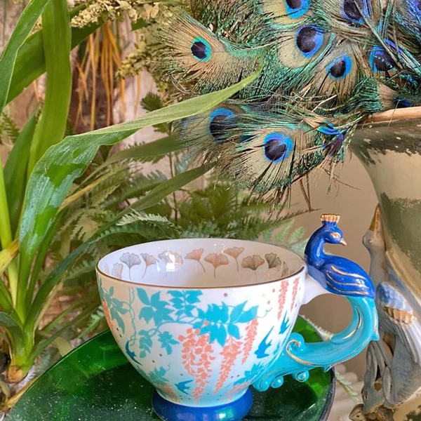 LUXE PEACOCK CUP - TEETASSE BY HOUSE OF DISASTER