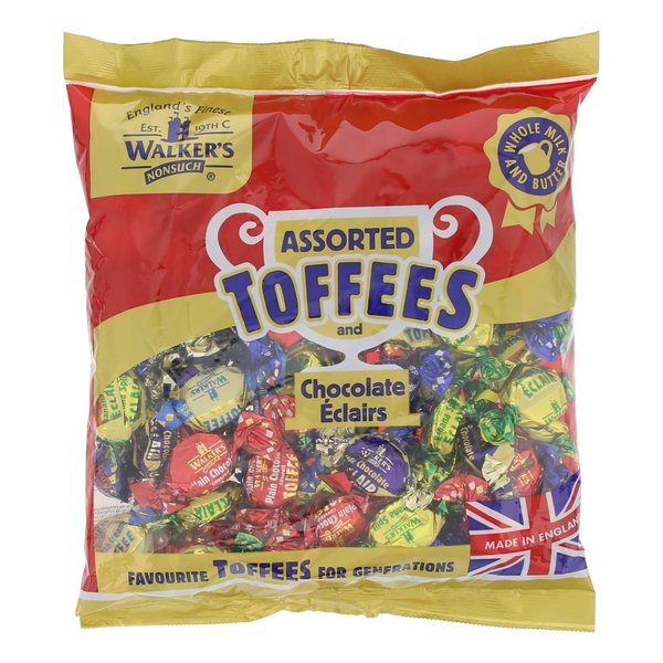 ASSORTED TOFFEES AND CHOCOLATE ÉCLAIRS - 750GR - BY WALKERS 1894