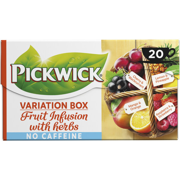 FRUIT INFUSION VARIATION BOX - FRUCHTTEE BOX KOFFEINFREI - 31,5G - BY PICKWICK