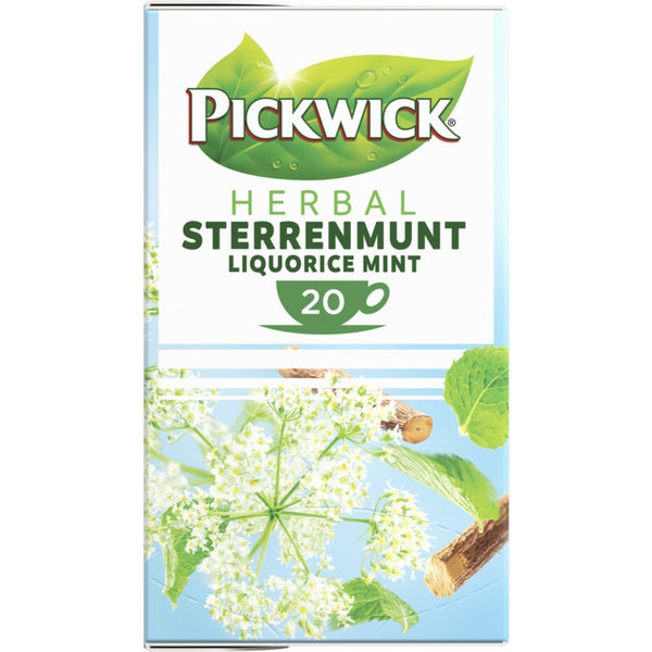 STERRENMUNT LIQUORICE TEA WITH ENVELOPE - LAKRITZ MINZTEE - 20*2G -  BY PICKWICK