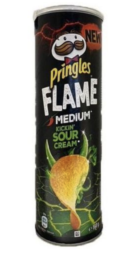 FLAME KICKIN´ SOUR CREAM CHIPS 160 GRAMM  -  BY PRINGLES