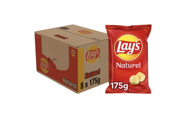 NATUREL CHIPS - 8 x 175 GRAMM BY LAY´S