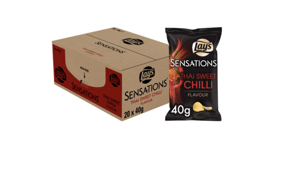 SENSATIONS THAI SWEET CHILLI CHIPS - 20 x 40 GRAMM BY LAY´S