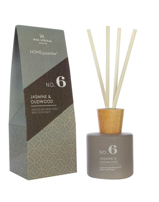 REED DIFFUSER - NO. 6 JASMINE & OUDWOOD HOMESCENTER - 180 ML -  BY WAX LYRICAL